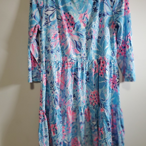 Lilly Pulitzer Blue and Pink Dress Size Women's Small - Picture 9 of 11
